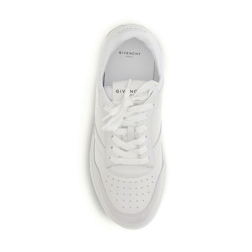Givenchy White Calf Leather Bos Taurus Low Top Sneakers
