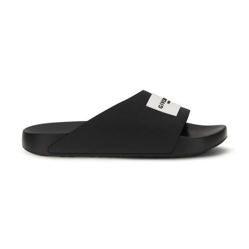 Givenchy Black Rubber Slippers