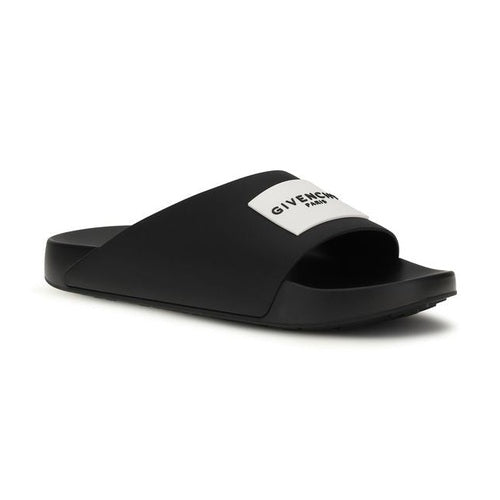 Givenchy Black Rubber Slippers