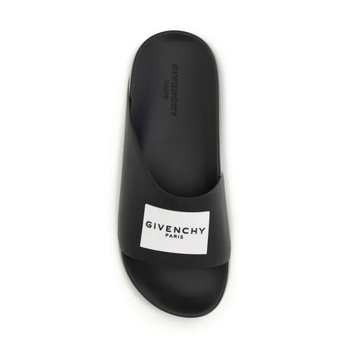 Givenchy Black Rubber Slippers