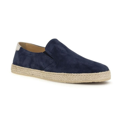 Brunello Cucinelli Blue Calf Leather Bos Taurus Espadrilles