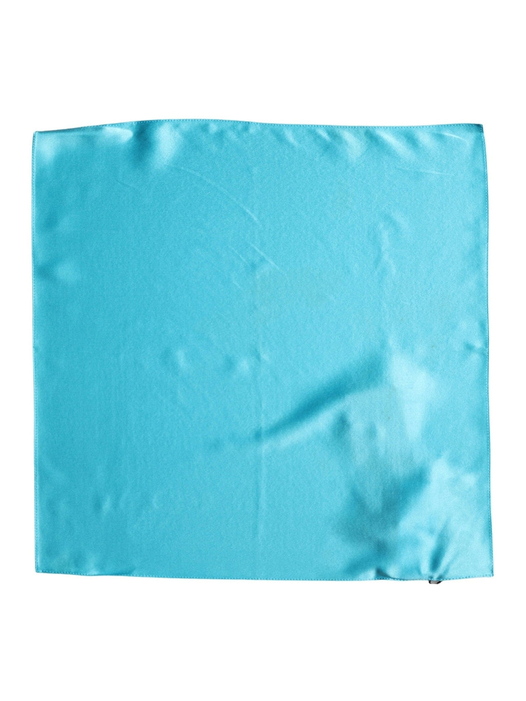 Dolce & Gabbana Turquoise Blue Silk Pocket Square Handkerchief 34cm x 34cm  Scarf