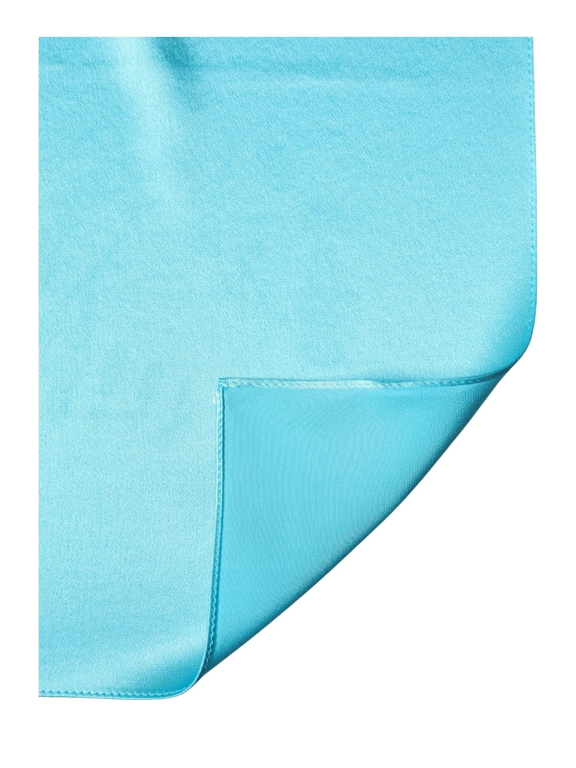 Dolce & Gabbana Turquoise Blue Silk Pocket Square Handkerchief 34cm x 34cm  Scarf
