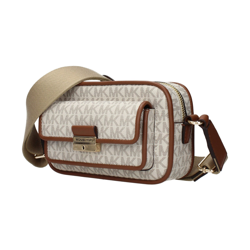 Michael Kors Beige Fabric Crossbody Bag