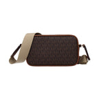 Michael Kors Brown Fabric Crossbody Bag