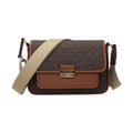 Michael Kors Brown Fabric Crossbody Bag