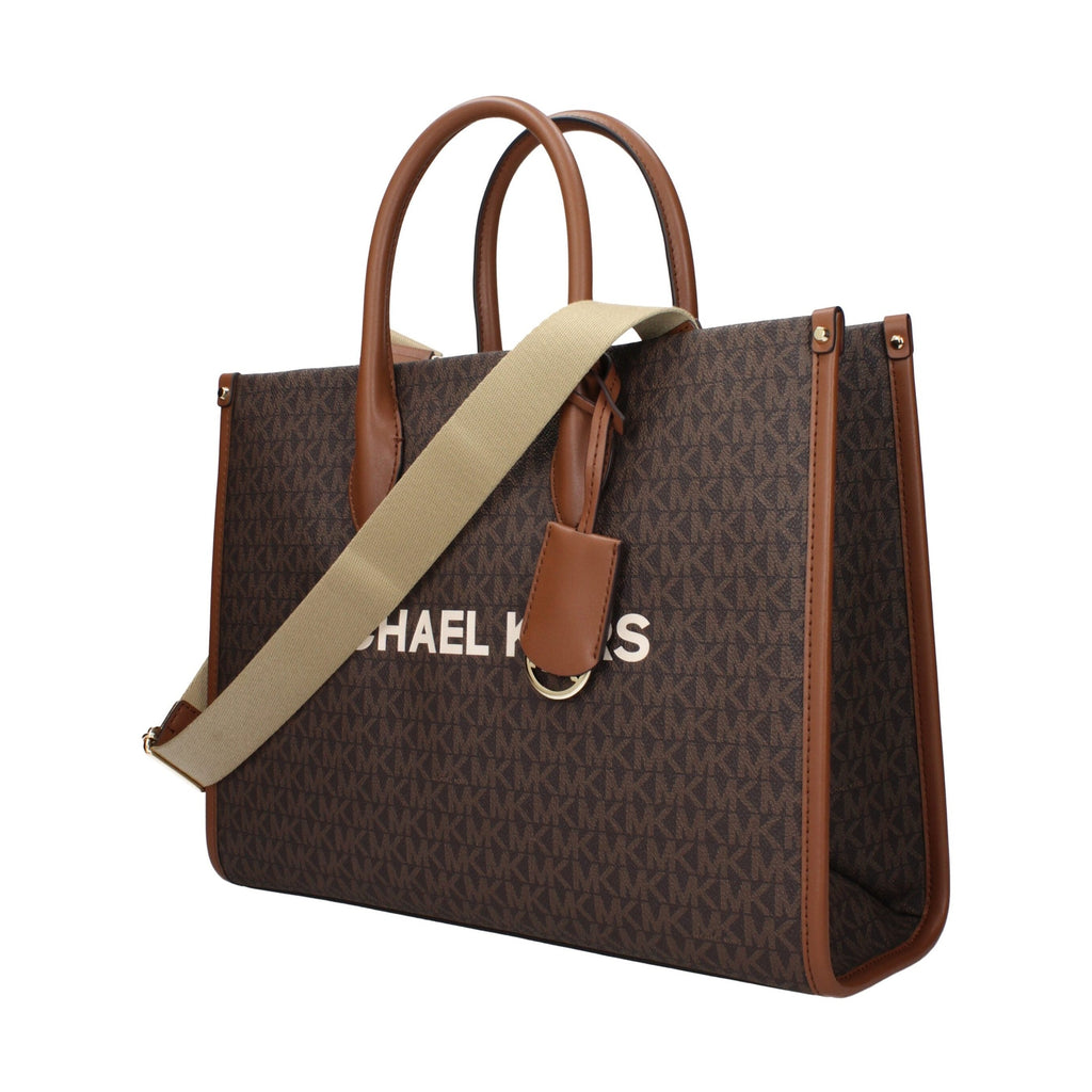 Michael Kors Brown Fabric Handbag