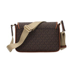 Michael Kors Brown Fabric Crossbody Bag