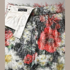 Dolce & Gabbana Multicolor Floral Textured Faux Fur Pencil Skirt