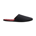 Dark Navy Wool Cotton Red Chevron Slippers Shoes