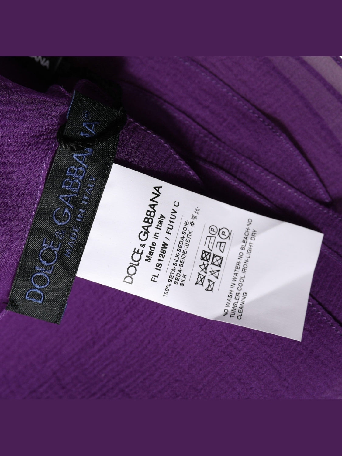 Dolce & Gabbana Purple Silk Neck Wrap Shawl Stole 200cm x 134cm Scarf