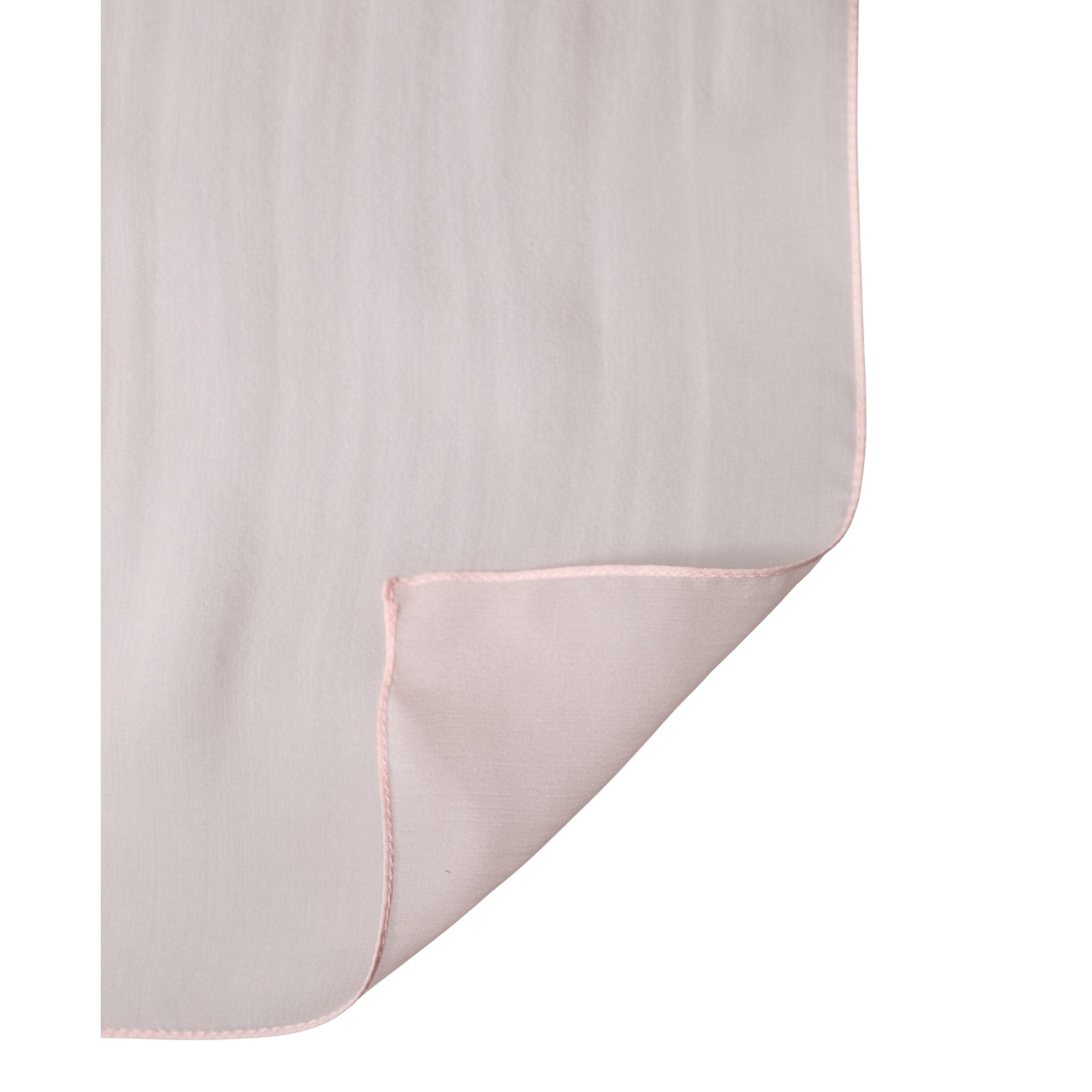 Dolce & Gabbana Light Pink Silk Neck Wrap Foulard 91.5cm x 88cm Scarf