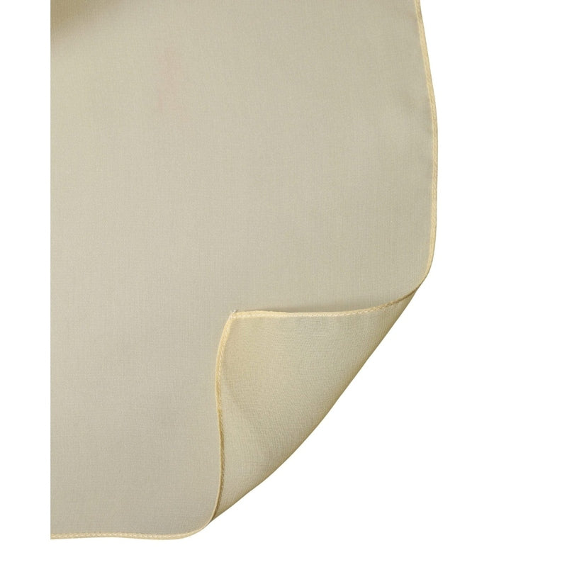 Dolce & Gabbana Light Yellow Silk Wrap Shawl Foulard 100cm x 99cm  Scarf