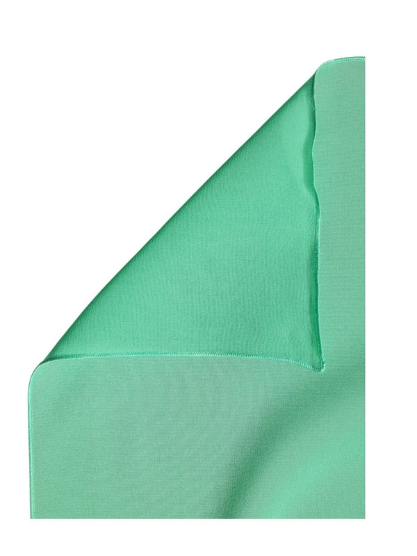 Dolce & Gabbana Green Silk Neck Wrap Shawl Stole 200cm x 64cm  Scarf
