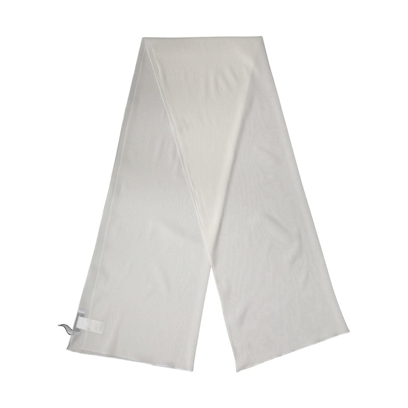 Dolce & Gabbana Off White Silk Neck Wrap Shawl Stole 200cm x 64cm Scarf