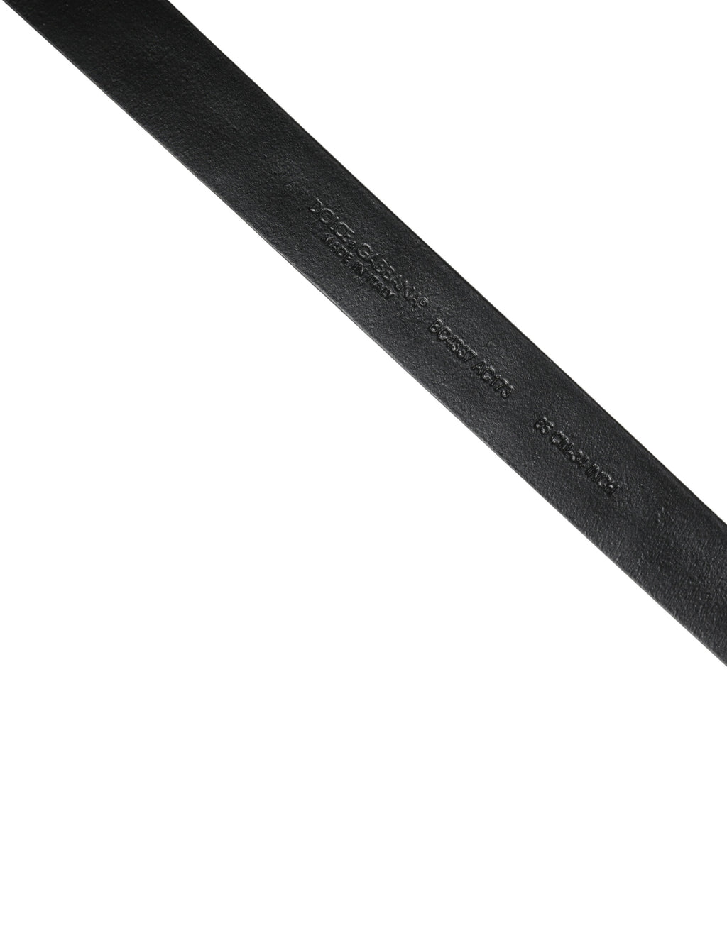 Dolce & Gabbana Black Leather Studded Silver Tone Buckle Belt