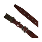 Dolce & Gabbana Brown Leather Logo Metal Buckle Men Belt