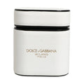 Dolce & Gabbana White Calf Leather Logo Print Flip Holder  Airpods Case