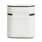 Dolce & Gabbana White Calf Leather Logo Print Flip Holder  Airpods Case