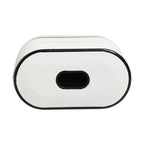 Dolce & Gabbana White Calf Leather Logo Print Flip Holder  Airpods Case