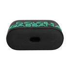 Dolce & Gabbana Black PVC Embossed Logo Flip Holder Women Airpods Case