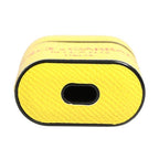 Dolce & Gabbana Yellow Calf Leather Logo Flip Holder Strap Airpods Case
