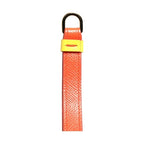 Dolce & Gabbana Yellow Calf Leather Logo Flip Holder Strap Airpods Case