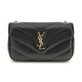 Saint Laurent Black Lamb Ovis Aries Aries Shoulder Bag