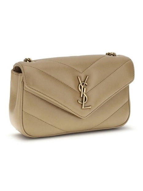 Saint Laurent Beige Lamb Ovis Aries Aries Shoulder Bag