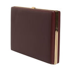 Dolce & Gabbana Brown Calfskin Leather Clutch Evening Women Purse Bag
