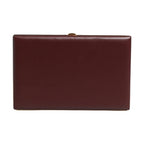 Dolce & Gabbana Brown Calfskin Leather Clutch Evening Women Purse Bag