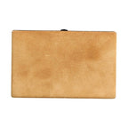 Dolce & Gabbana Beige Velvet Calf Leather Clutch Evening Women Purse Bag