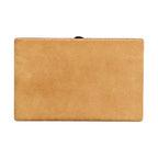 Dolce & Gabbana Beige Velvet Calf Leather Clutch Evening Women Purse Bag