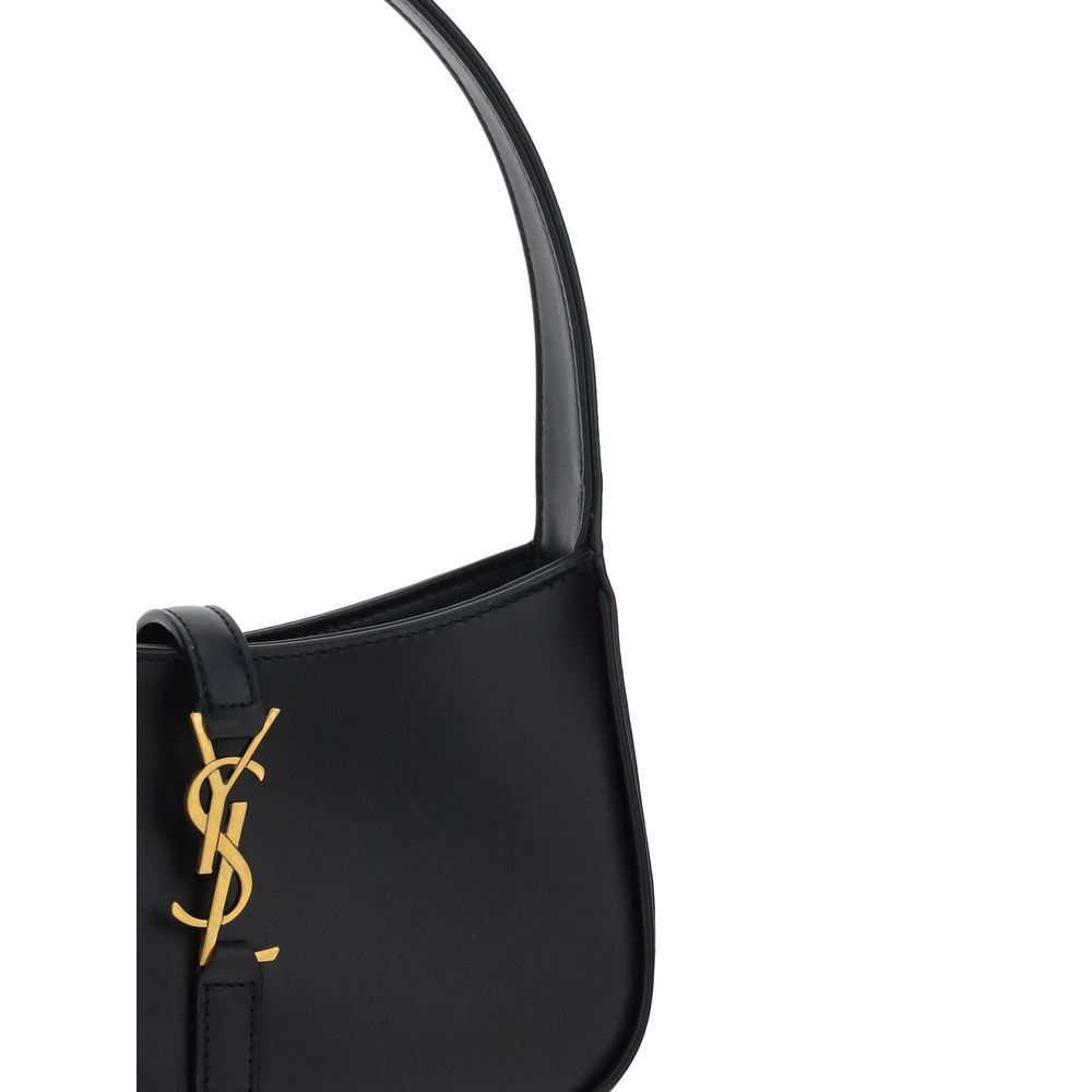 Saint Laurent Black Calf Leather Bos Taurus Shoulder Bag