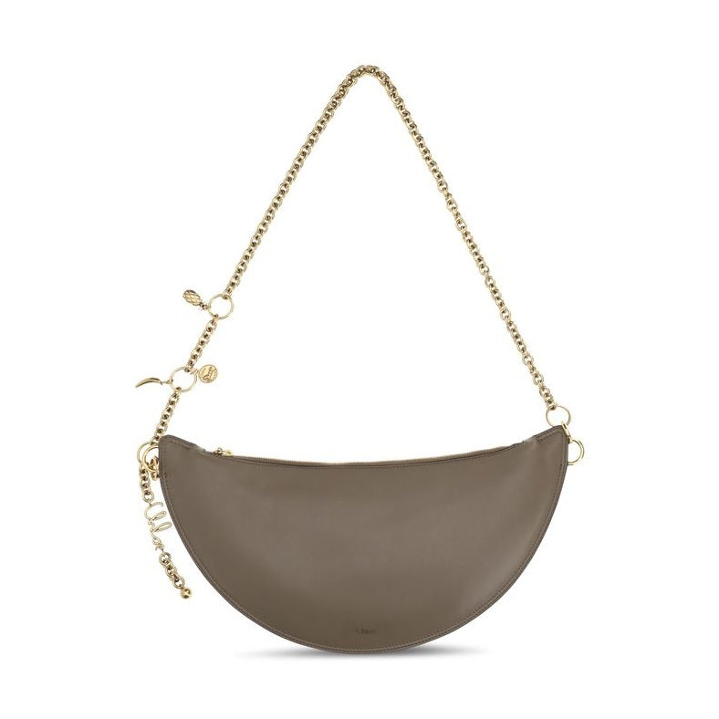 Chloé Gray Calf Leather Bos Taurus Shoulder Bag