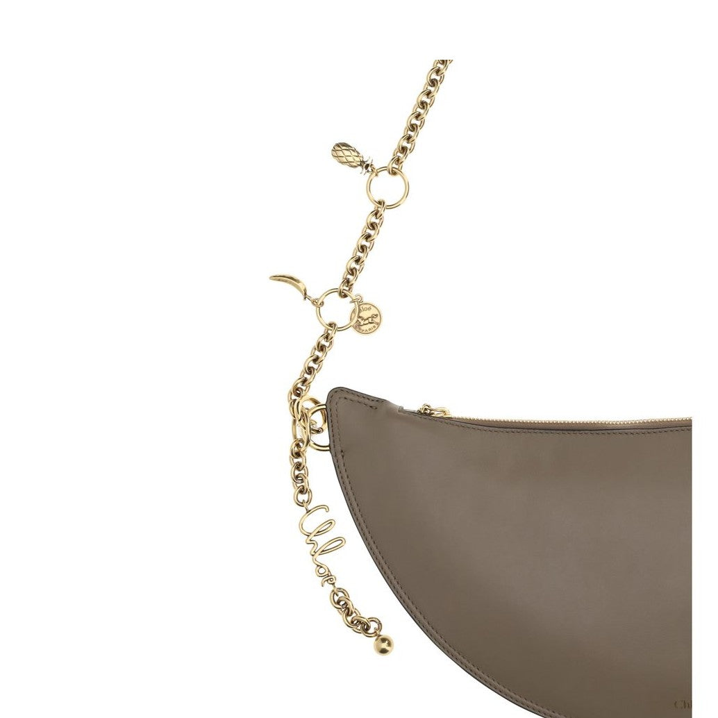 Chloé Gray Calf Leather Bos Taurus Shoulder Bag