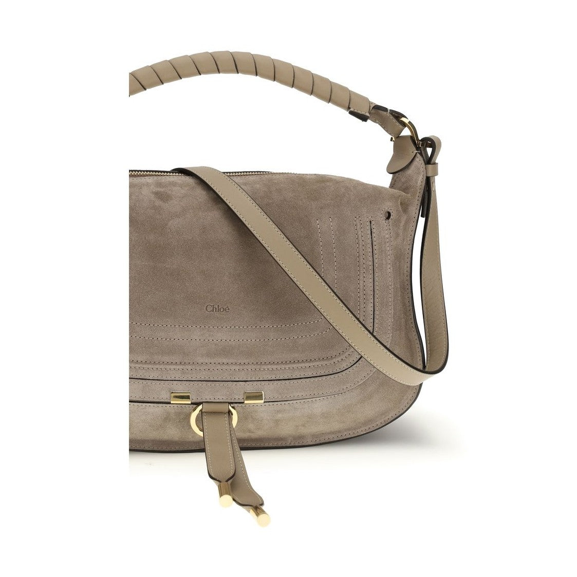 Chloé Beige Calf Leather Bos Taurus Shoulder Bag