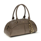 Chloé Gray Calf Leather Bos Taurus Handbag
