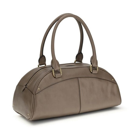 Chloé Gray Calf Leather Bos Taurus Handbag