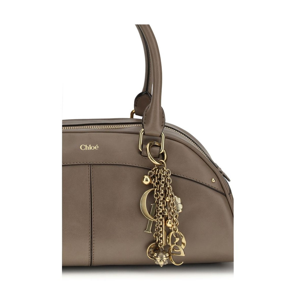 Chloé Gray Calf Leather Bos Taurus Handbag