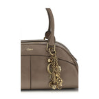 Chloé Gray Calf Leather Bos Taurus Handbag