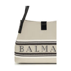 Balmain Beige Cotton Shoulder Bag