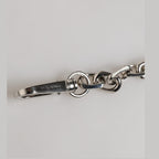 Dolce & Gabbana Silver Tone Chain Lobster Clasp Logo Gray Pearls Bracelet