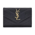 Saint Laurent Black Calf Leather Bos Taurus Wallet