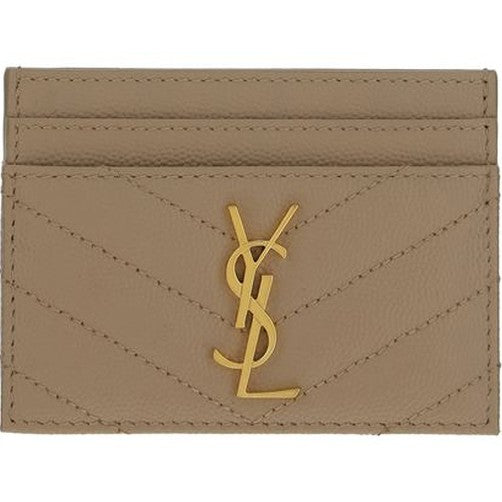 Saint Laurent Brown Calf Leather Bos Taurus Wallet