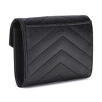Saint Laurent Black Calf Leather Bos Taurus Wallet