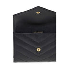 Saint Laurent Black Calf Leather Bos Taurus Wallet