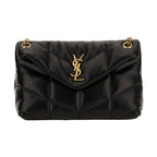 Saint Laurent Black Lamb Leather Shoulder Bag