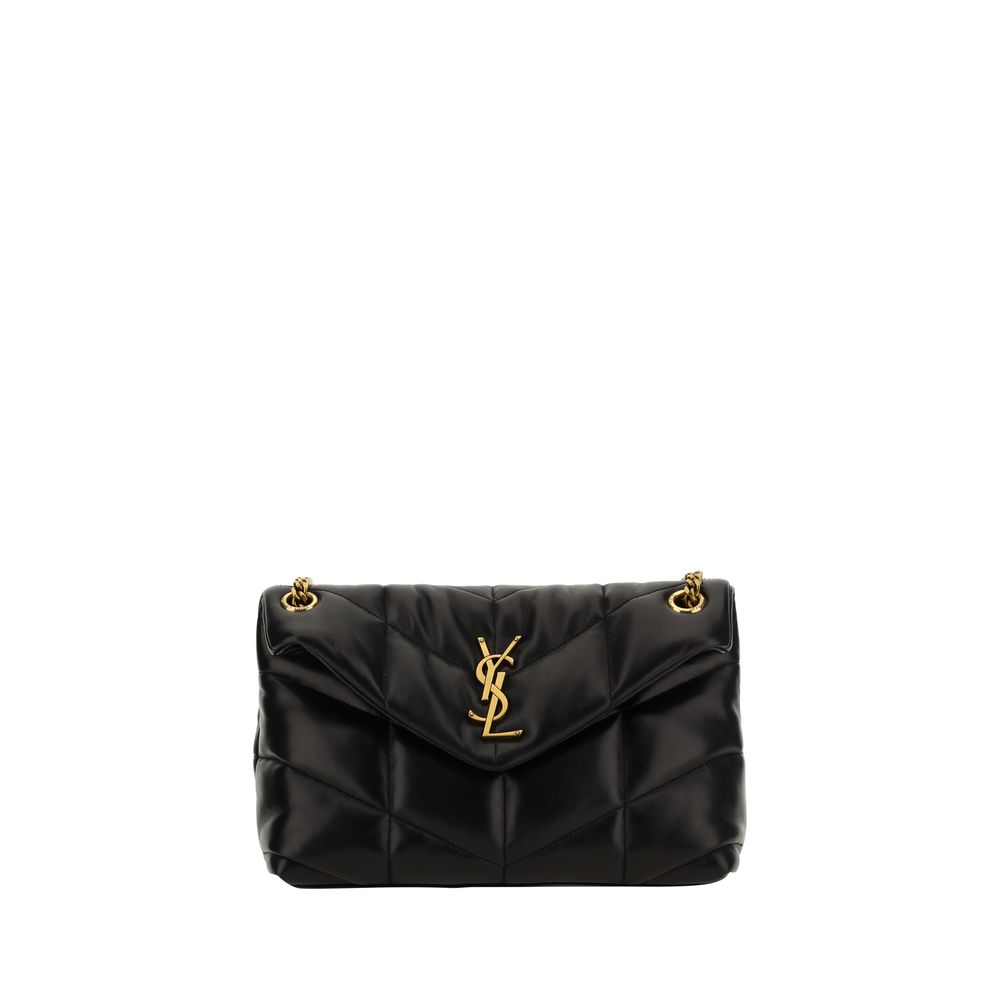 Saint Laurent Black Lamb Ovis Aries Aries Shoulder Bag