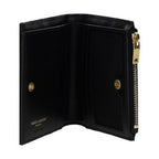 Saint Laurent Black Calf Leather Bos Taurus Wallet